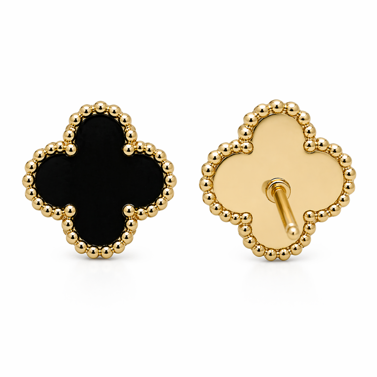 Luxury Clover Gold Earrings for Women – Elegant Minimal Design with a Modern Touch