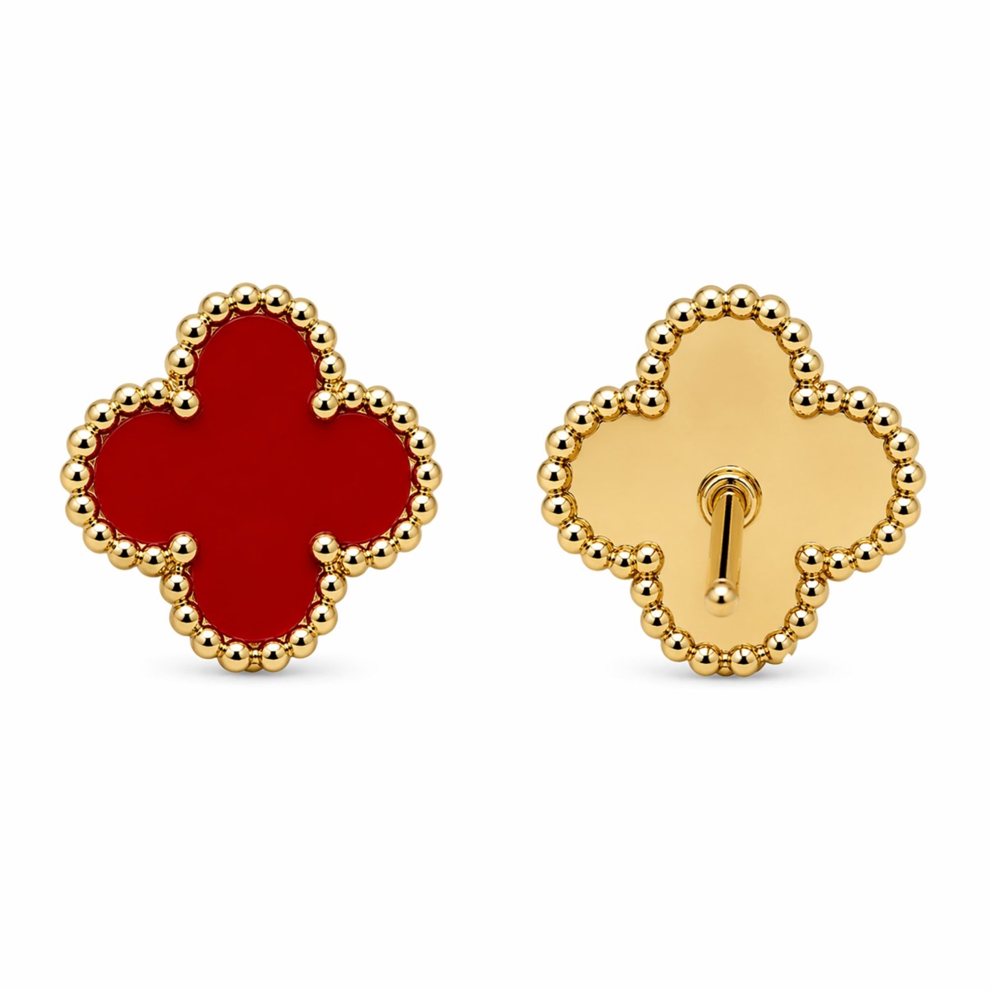 Luxury Clover Gold Earrings for Women – Elegant Minimal Design with a Modern Touch